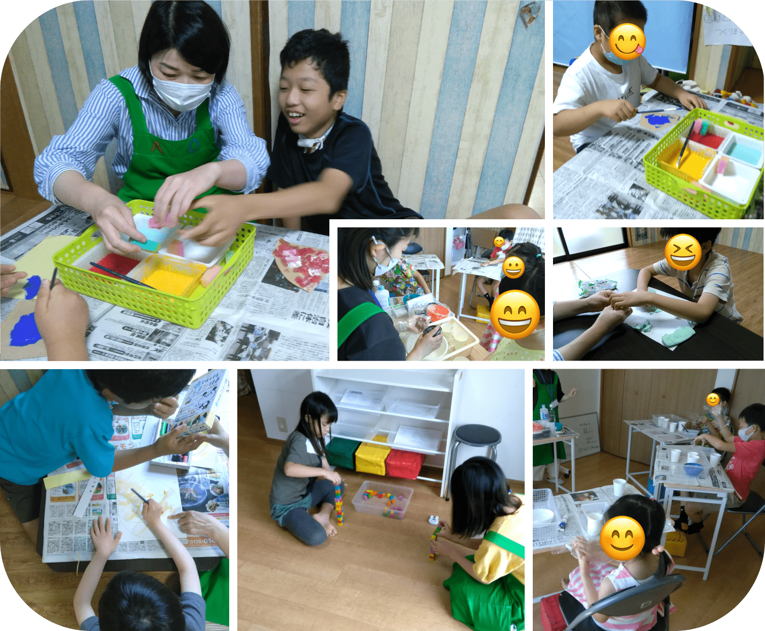発達に問題がある又はその心配や不安がある、就学されているお子さまを対象に、様々な活動を通して生活習慣やコミュニケーション能力が身につくことを目指します。 放課後の居場所で困っている学童を対象に、保護者の方が仕事で帰宅が遅い、育児困難を抱えた状態など、放課後のお子さまの居場所として預かりの支援をします。