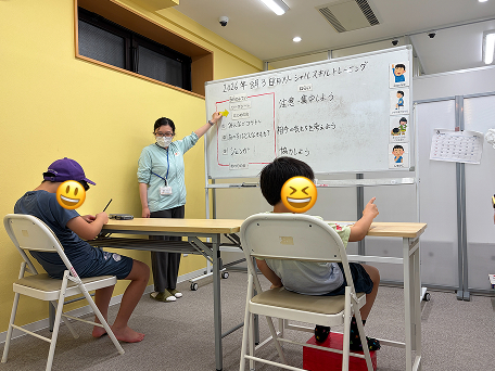 初めに、取り組む内容のスケジュールを確認しています。